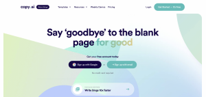 copy ai homepage